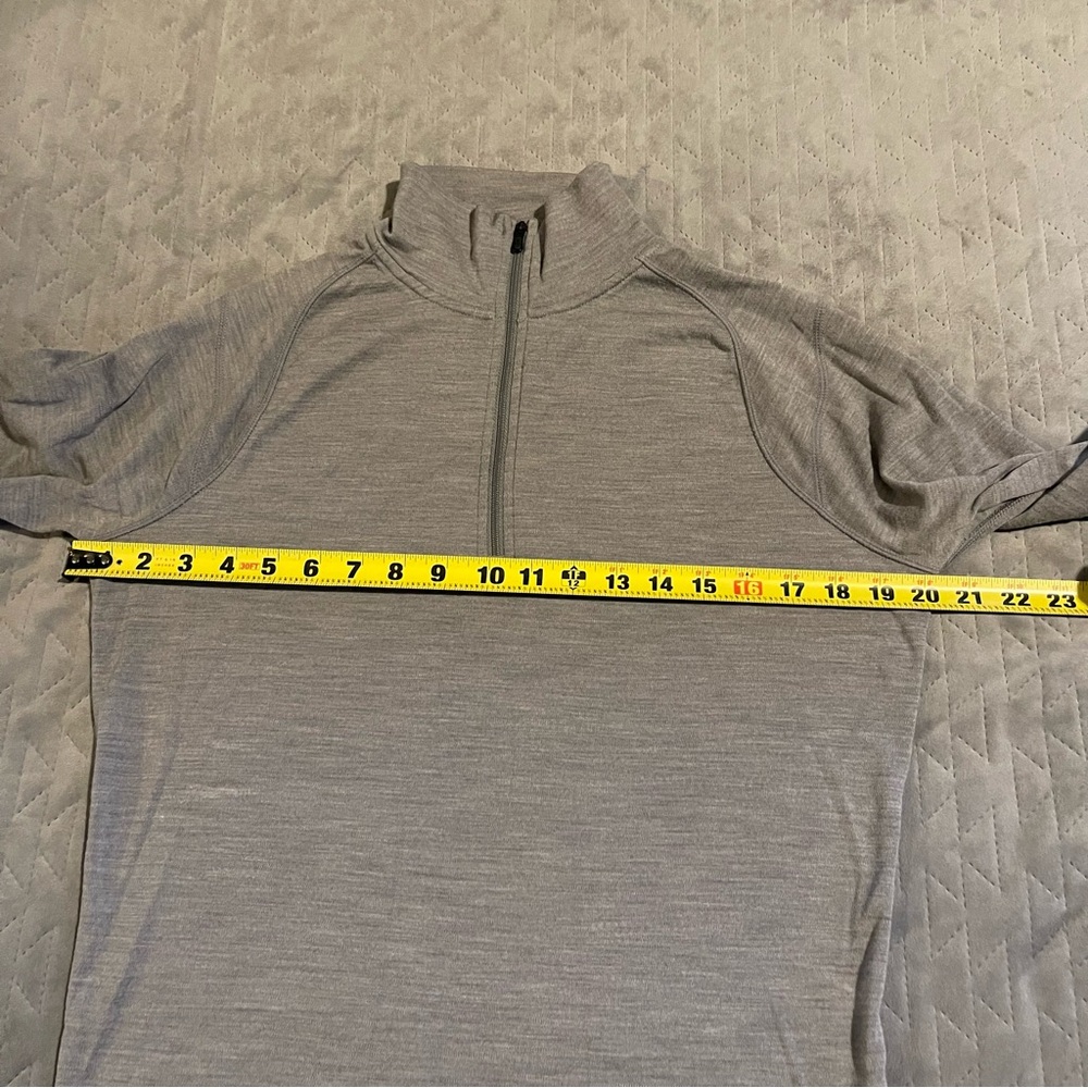 Smartwool 1/4 zip shirt mens medium‎ pre-owned condition gray - Picture 7 of 12